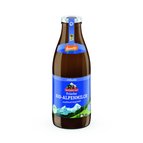 Berchtesgadener Land Demeter Frische Bio-Alpenmilch 3,5% 1l MW