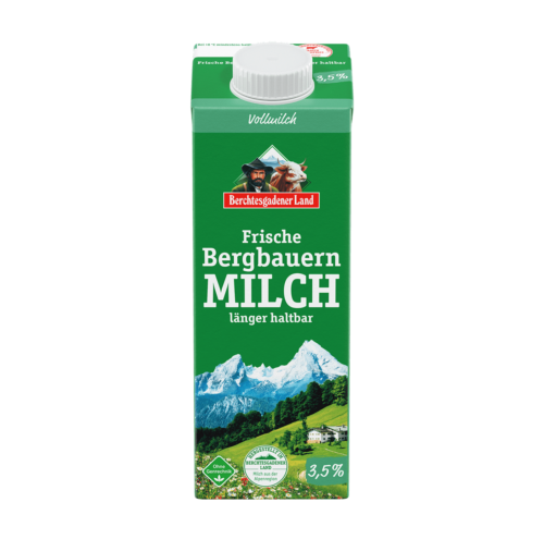 Berchtesgadener Land Frische Bergbauern-Milch länger haltbar 3,5% 1l