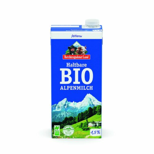 Berchtesgadener Land Haltbare Bio Alpenmilch 1,5% 1l