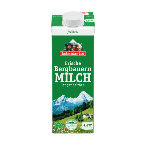 Berchtesgadener Land Frische Bergbauern-Milch länger haltbar 1,5% 1l