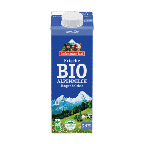 Berchtesgadener Land Frische Bio Alpenmilch 3,5% 1l