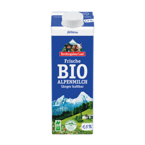Berchtesgadener Land Frische Bio Alpenmilch 1,5% 1l