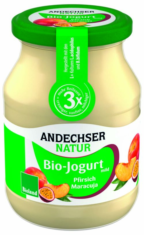 Andechser Natur Bio Joghurt Pfirsich-Maracuja 500g MW