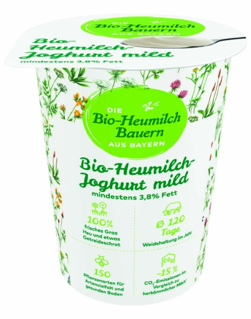 Bio Heumilch Bauern Jogurt mild 3,8% 400g