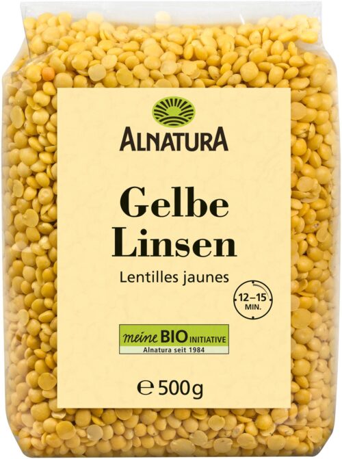Alnatura Bio Gelbe Linsen 500g