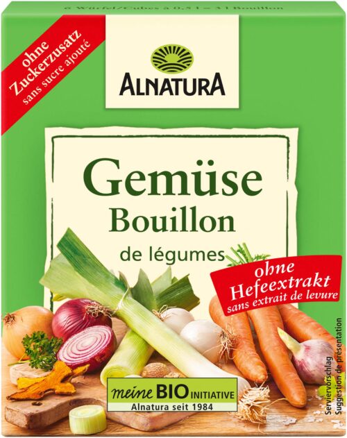 Alnatura Bio Gemüsebouillon ohne Hefeextrakt Würfel 66g