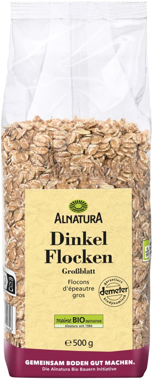 Alnatura Demeter Dinkelflocken Großblatt 500g