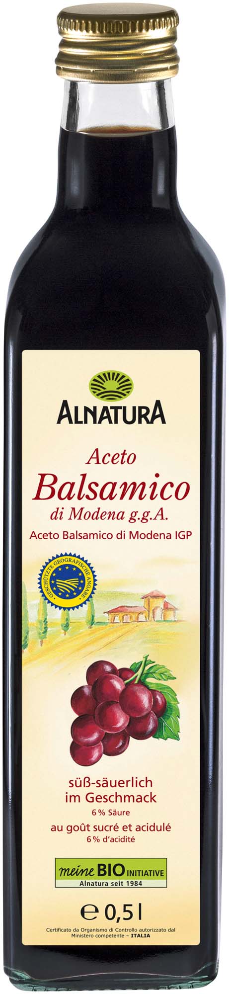 Alnatura Bio Aceto Balsamico di Modena g. g. A. 500ml