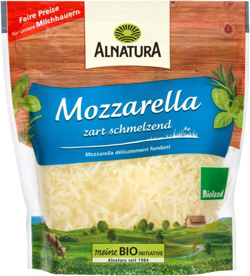 Alnatura Bio Mozzarella gerieben 45% 150g