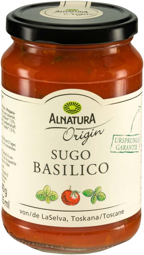 Alnatura Origin Bio Sugo Basilico 325ml