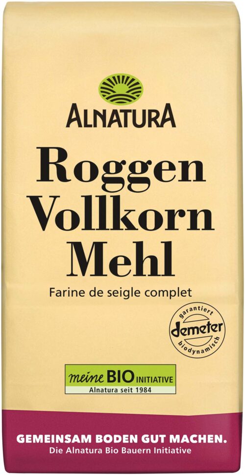 Alnatura Bio Demeter Roggenvollkornmehl 1kg