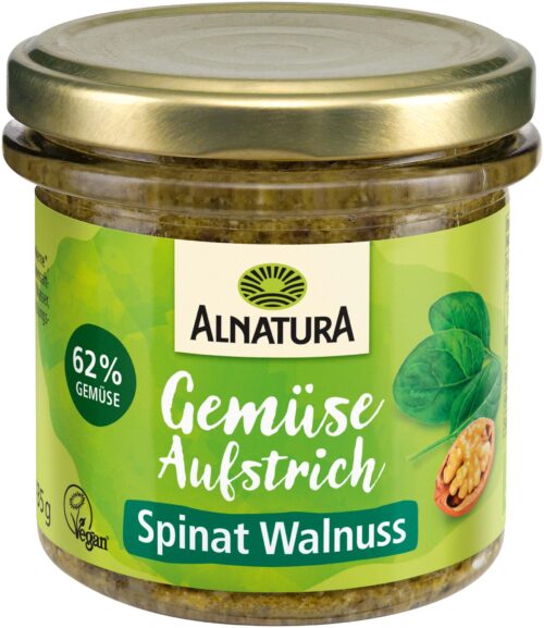 Alnatura Bio Gemüse Aufstrich Spinat Walnuss 135g