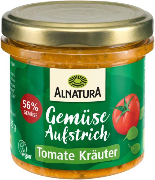 Alnatura Bio Gemüse Aufstrich Tomate Kräuter 135g