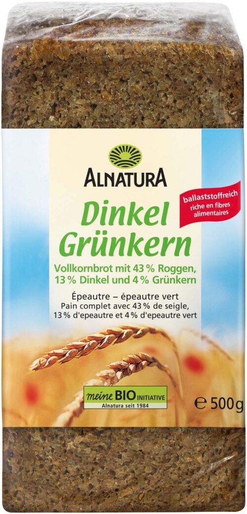 Alnatura Bio Dinkelgrünkernbrot 500g