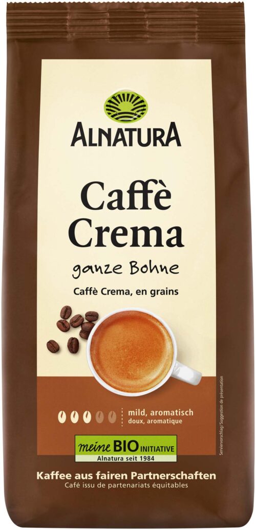 Alnatura Bio Caffé Crema ganze Bohnen 1kg