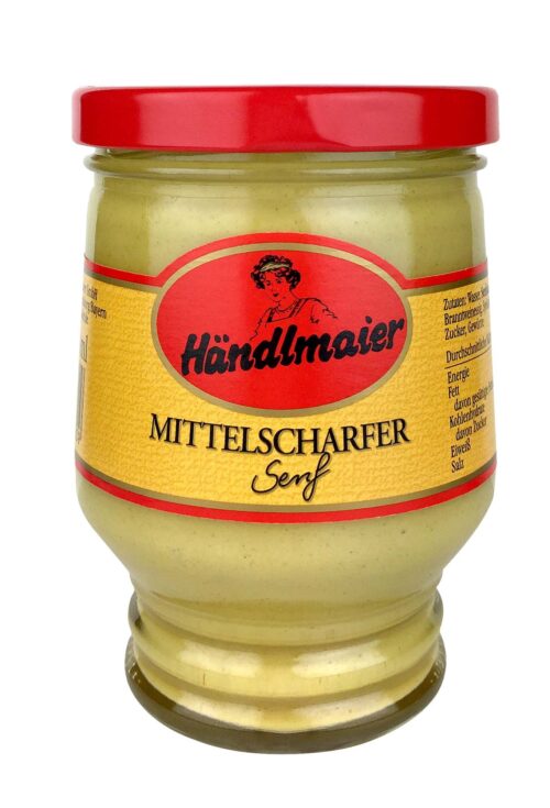 Händlmaier mittelscharfer Senf Glas 250ml
