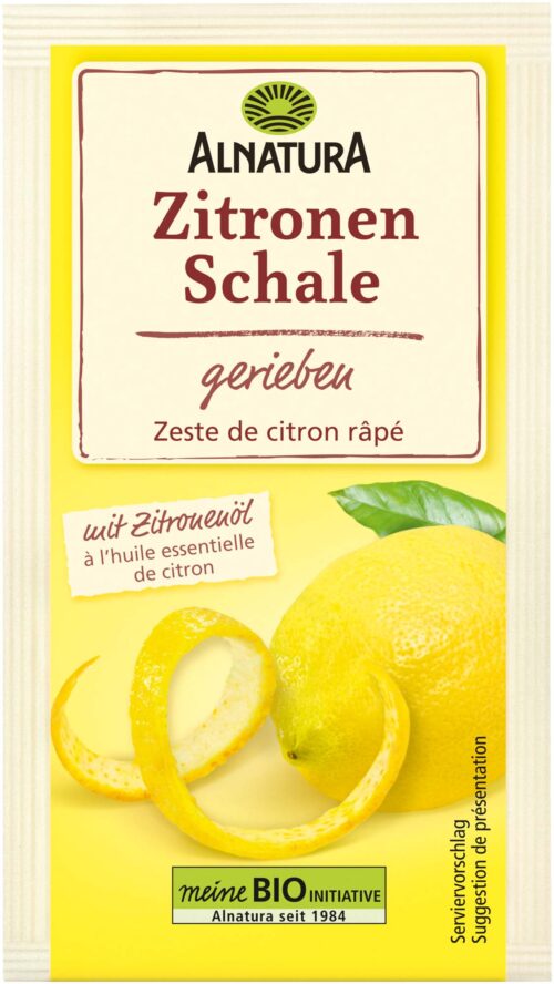 Alnatura Bio Zitronenschale gerieben 5g