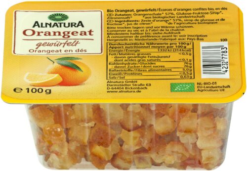 Alnatura Bio Orangeat 100g
