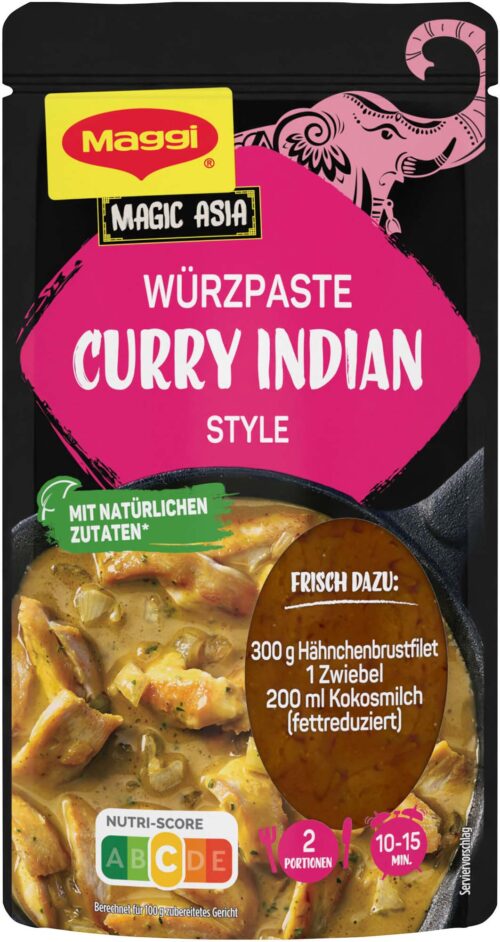 42394846 Maggi Food Travel Würzpaste Curry Indian Style 65g