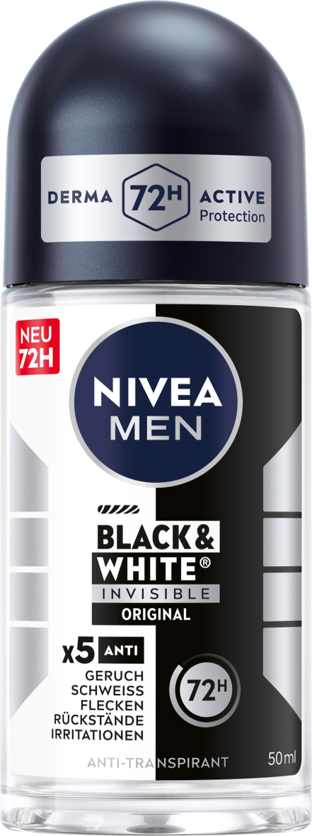 NIVEA MEN Roll-On Black & White Invisible 50ml