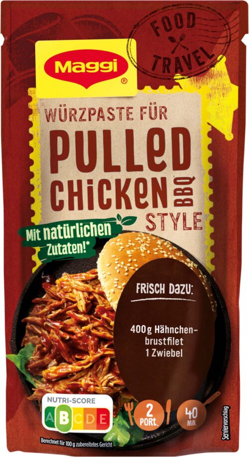 42421344 Maggi Food Travel Würzpaste für Pulled Chicken BBQ 85g