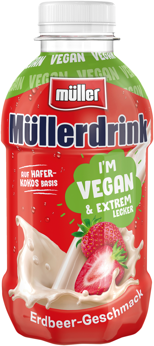 müller Müllerdrink Vegan mit Erdbeer-Geschmack 400ml