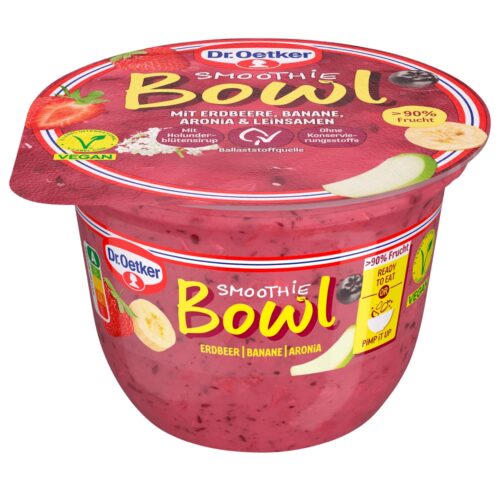 Dr.Oetker Smoothie Bowl Erdbeer-Banane-Aronia 200g