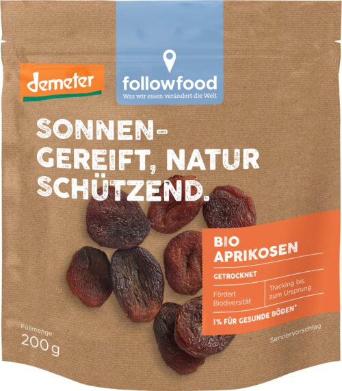 Followfood Demeter Aprikosen getrocknet 200g