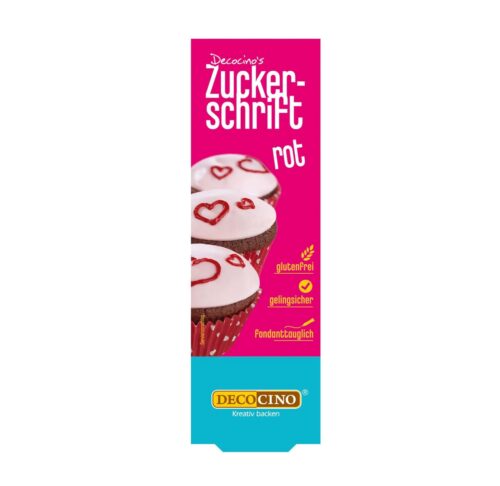 Decocino Zuckerschrift rot 18g