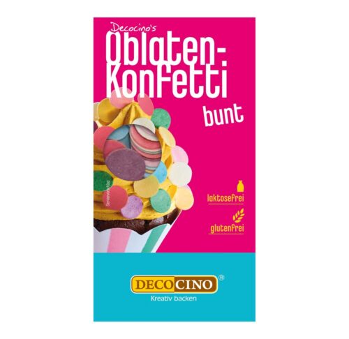Decocino Oblaten Konfetti bunt 5g
