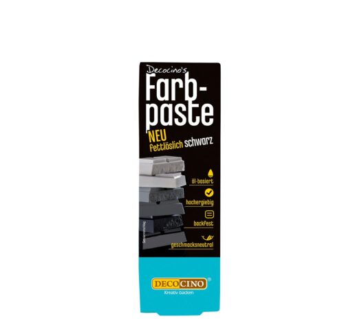 Decocino Fettlöslich Farbpaste schwarz 15g