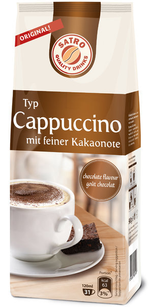 Satro Cappuccino mit feiner Kakaonote 500g