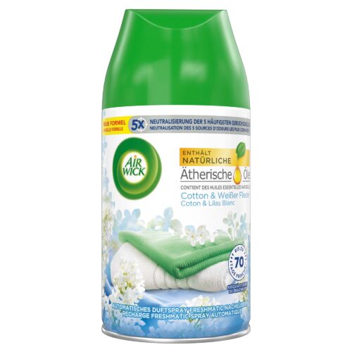 Air Wick Automatisches Duftspray Freshmatic Max Nachfüller Cotton & Weißer Flieder 250ml