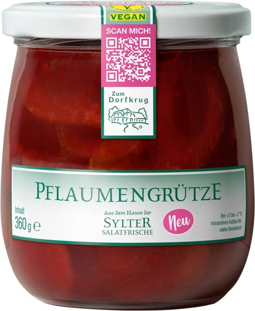 4260020180490 Zum Dorfkrug Pflaumengrütze 375g