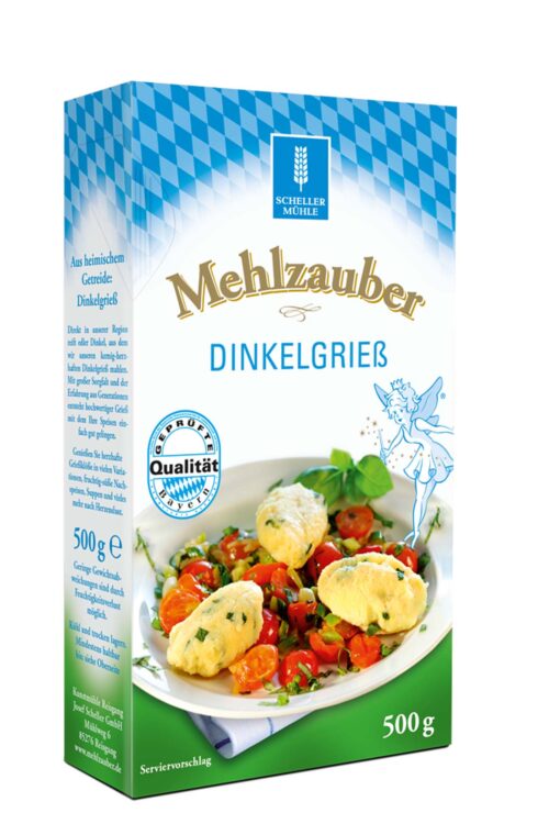 Mehlzauber Dinkelgrieß GQBY 500g