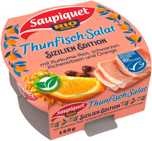 Saupiquet Rio Mare Thunfisch-Salat Sizilien Edition 160g