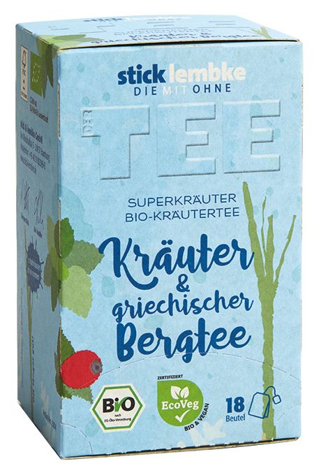 stick & lembke Bio Kräuter und griechischer Bergtee Filterbeutel 18x1,75g