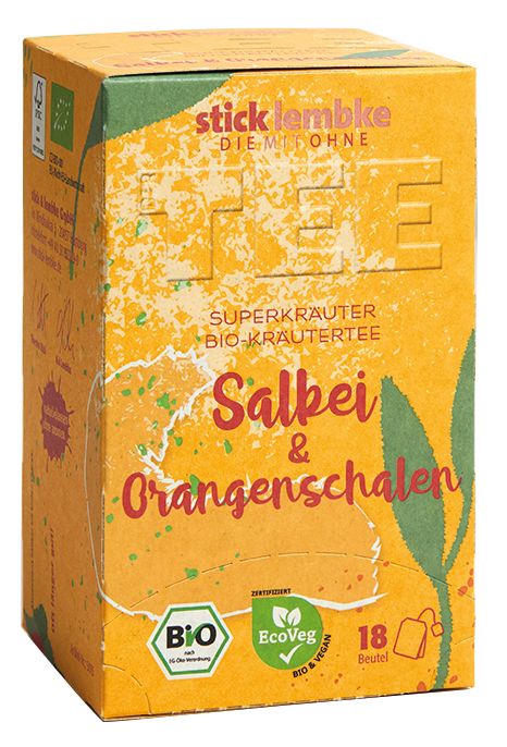 stick & lembke Bio Salbei & Orangenschalen Filterbeutel 18x2g