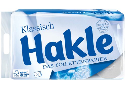 Hakle Klassisch weiß 3lagig 8x150 Blatt