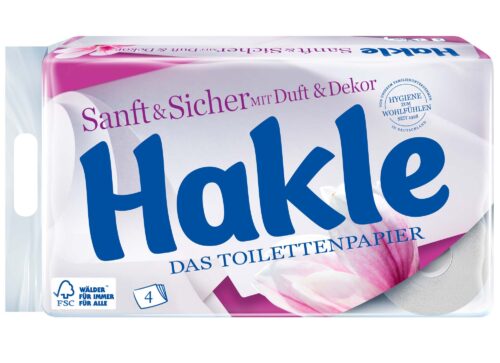 Hakle Sanft & Sicher Dekor 4lagig 8x130Blatt