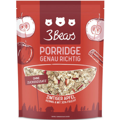 3 Bears Porridge Zimtiger Apfel 400g