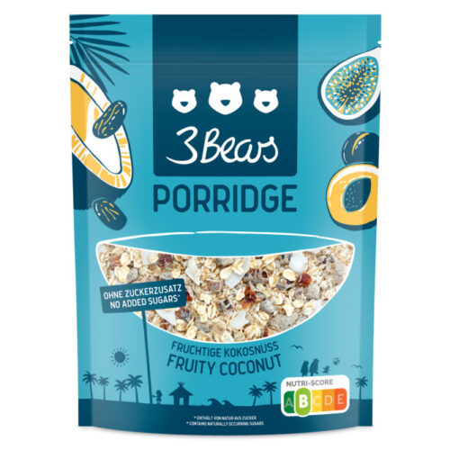 3 Bears Porridge Fruchtige Kokosnuss 400g