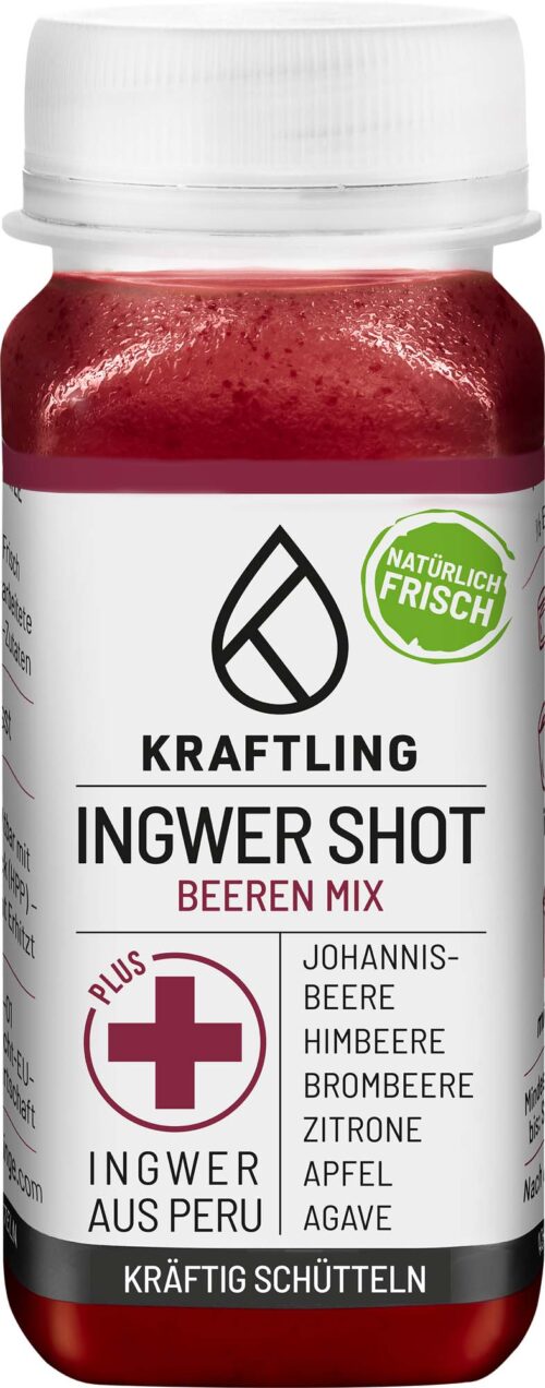 Kraftling Ingwer Shot Beerenmix 60ml