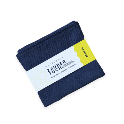 Purewave Mikrofasertuch dunkleblau 5er Pack