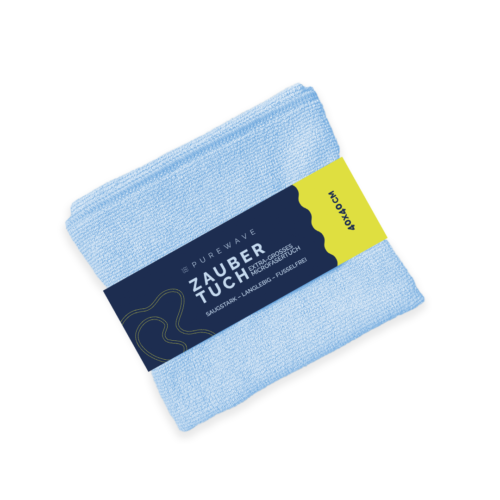 Purewave Mikrofasertuch hellblau 5er Pack