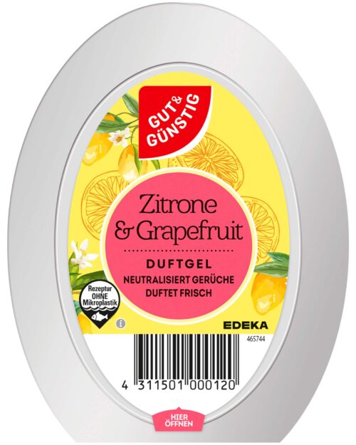 Gut & Günstig Duftgel Zitrone & Grapefruit 150g