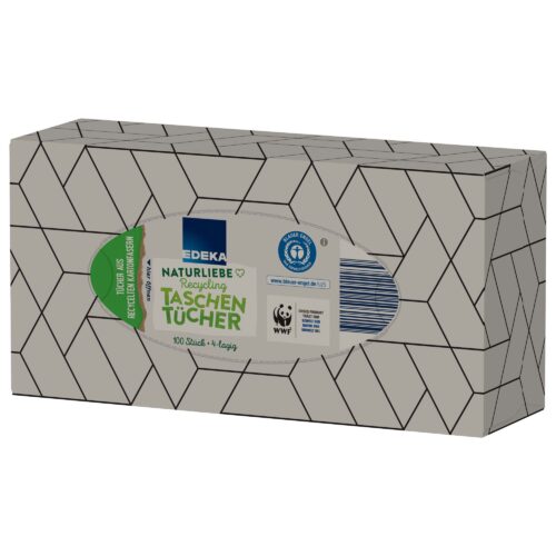EDEKA Taschentücher Box Recycling 100ST