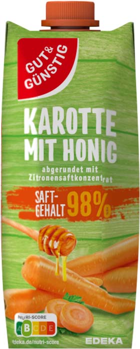 Gut & Günstig Karottensaft mit Honig 500ml