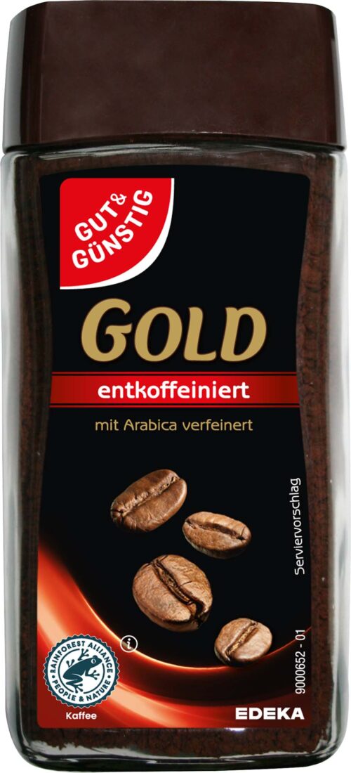 Gut & Günstig Instant Kaffee entkoffeiniert 100g