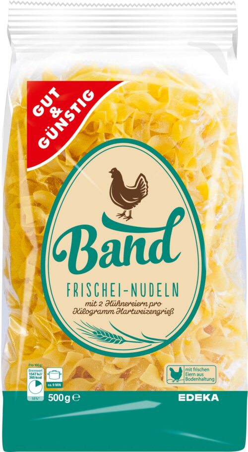 Gut & Günstig Frischei-Nudeln Band 500g
